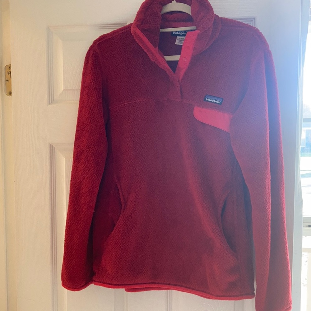 Patagonia Re-Tool Snap-T women’s pullover red large